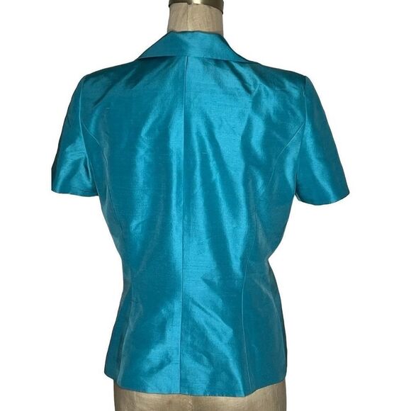 Vintage 90s Liz Claiborne 100% Silk Dress Coat - Picture 3 of 6